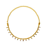 Natural Color Briolette Drop 2 in 1 Bracelet & Necklace