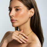 Natural Color Briolette Drop Ring