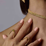 Natural Color Chainmail Choker