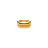 Natural Color Channel Bar Diamond Ring