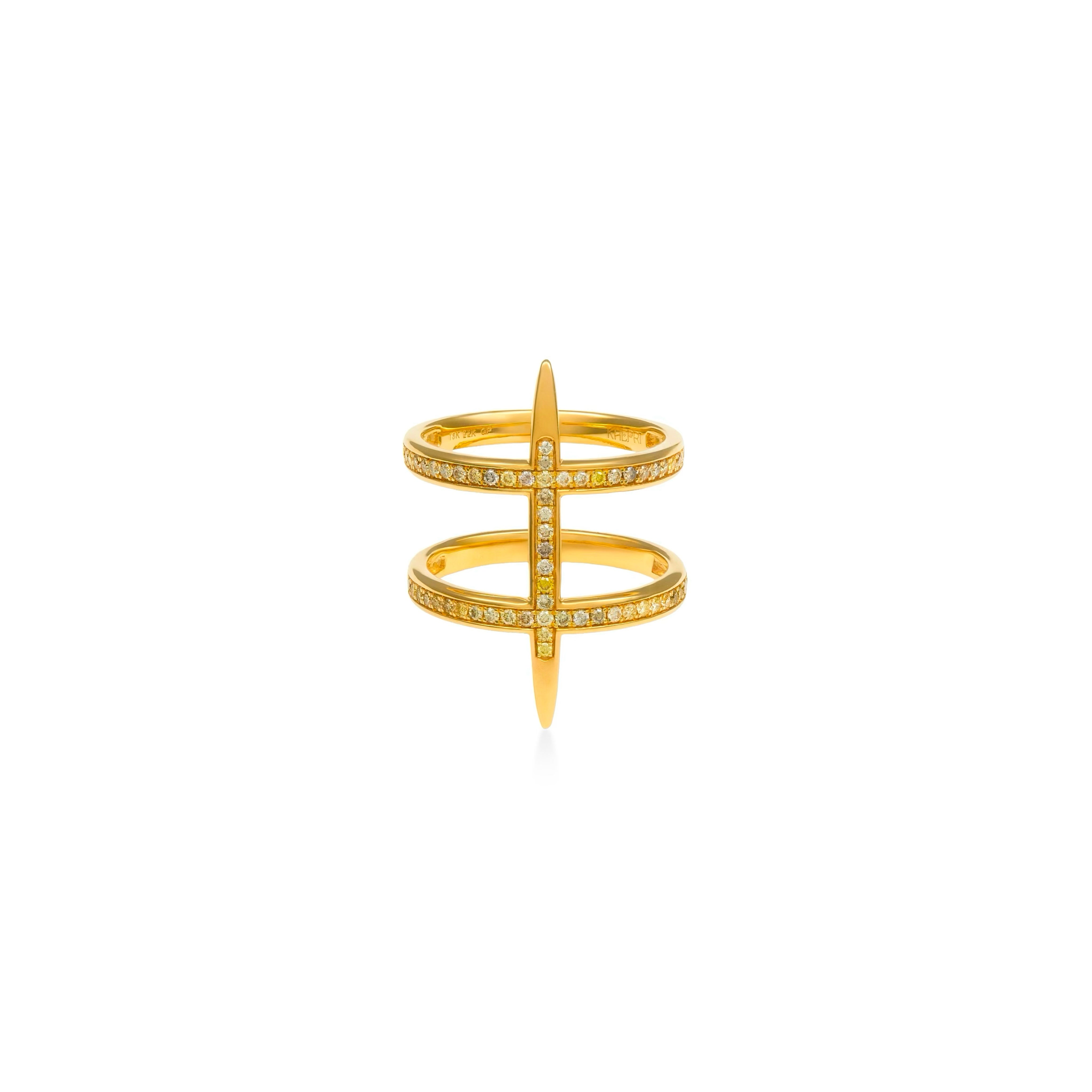 Natural Color Dagger Ring