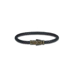 Natural Color Diamond Leather Bracelet