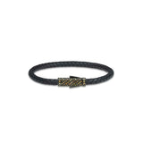 Natural Color Diamond Leather Bracelet