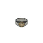 Natural Color Diamond Pinky Pave Ring