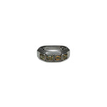 Natural Color Diamond Tile Ring