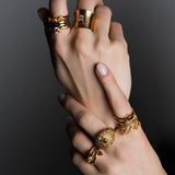 Natural Color Dome Ring