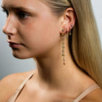 Natural Color Double Drilled Diamond Earring