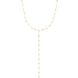 Natural Color Drilled Diamond Lariat