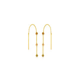 Natural Color Dripping Drilled Earrings