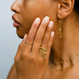 Natural Color Dripping Drilled Earrings
