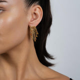 Natural Color Fringe Earrings