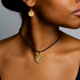 Natural Color Moon Earrings