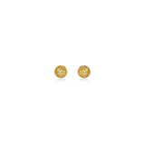 Natural Color Pave Disco Ball Studs