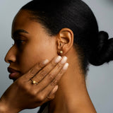 Natural Color Pave Disco Ball Studs