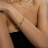 Natural Color Pebble Bangle