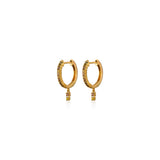 Natural Color Petite Double Diamond Drip Huggies