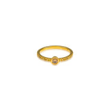 Natural Color Round-Cut Ring
