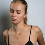 Natural Color Spike Pendant Necklace