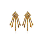 Fancy Color Diamond Starburst Ear Jacket & Earrings