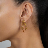 Natural Color Starburst Earrings