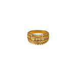 Fancy Diamond Stardust 5 Row Band Ring