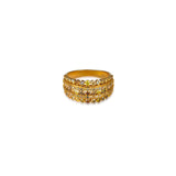 Fancy Diamond Stardust 5 Row Band Ring