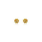 Natural Color Sunburst Studs