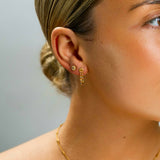 Natural Color Sunburst Studs