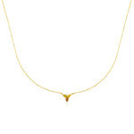 Natural Color Trinity Necklance