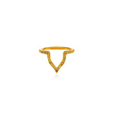 Natural Color V Pinky Ring