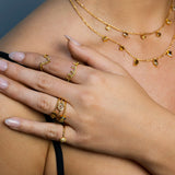 Natural Color V Pinky Ring