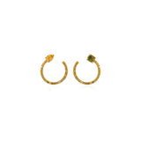 Natural Color Yin & Yang Eclipse Earrings