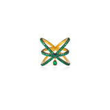 Orbit Emerald Drop Ring