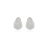 Pave Teardrop Diamond Earrings