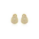 Pave Teardrop Diamond Earrings