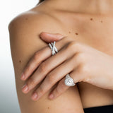 Pave Tri Orbit Ring