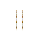 Petite Diamond Linear Bezel Earrings