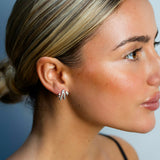 Petite Diamond Pave Cage Earrings