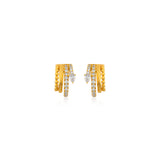 Petite Diamond Pave & Mixed Shape Huggies