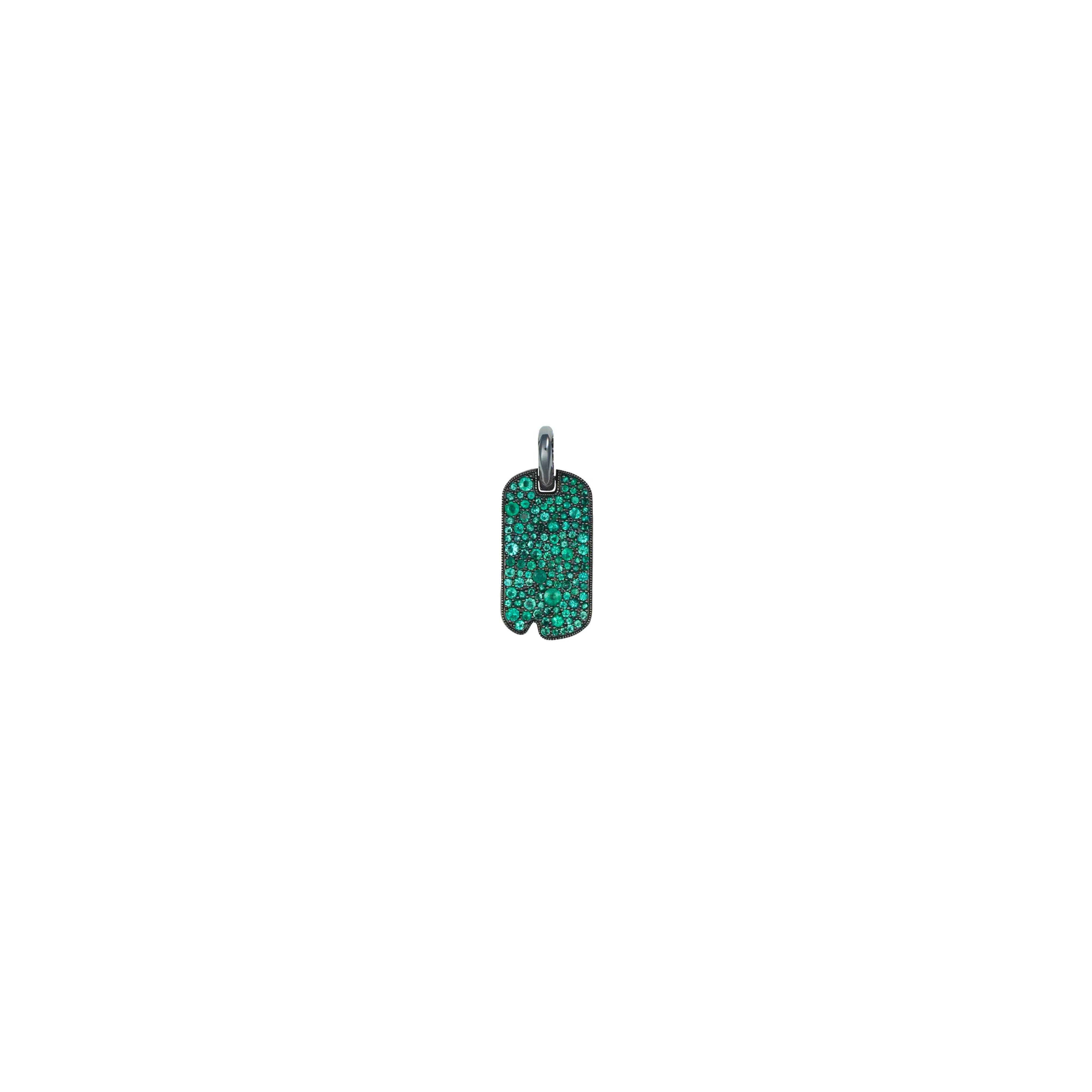 Petite Emerald Dog Tag