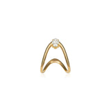 Petite Oval Diamond Vanki Ring