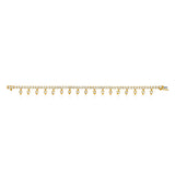 Reversed Pear Diamond Drop 2-in-1 Bracelet and Necklace