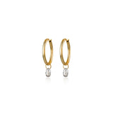 Small Briolette Drop Hoops