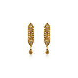 Stardust Fancy Colored Diamond Pave Pear Drop Hoops